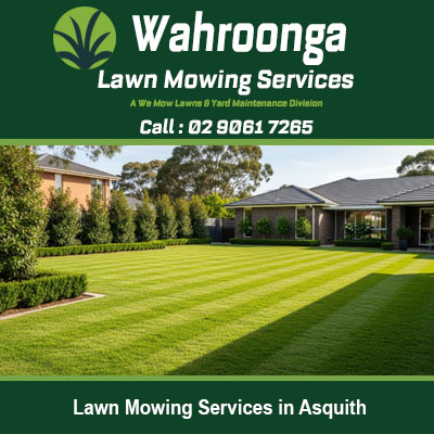 Perfectly striped lawn and professional garden maintenance at residential property in Asquith NSW