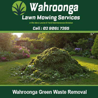 Large pile of garden clippings and green waste in Wahroonga
